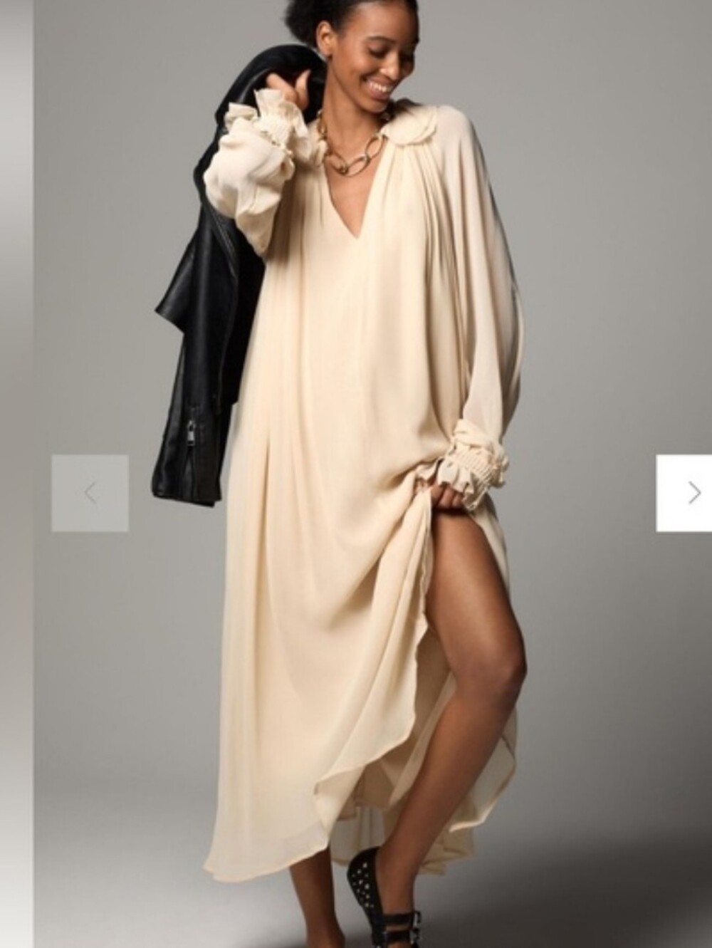 NWT Anthropologie Maxi V-Neck Dress